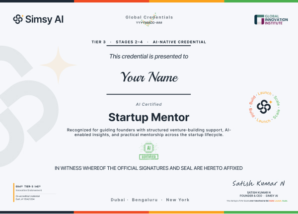 AI Certified Startup Mentor preview