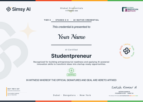 AI Certified Studentpreneur preview