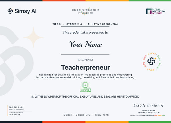 AI Certified Teacherpreneur preview