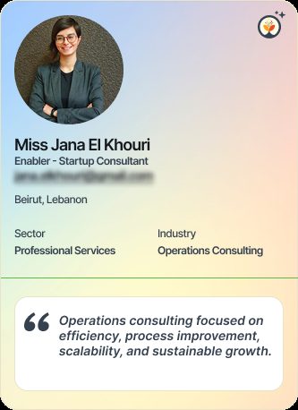 Miss Jana El Khouri &mdash; Consultant on Simsy AI