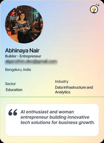 Abhinaya Nair &mdash; Entrepreneur on Simsy AI