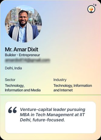 Mr Amar Dixit &mdash; Entrepreneur on Simsy AI
