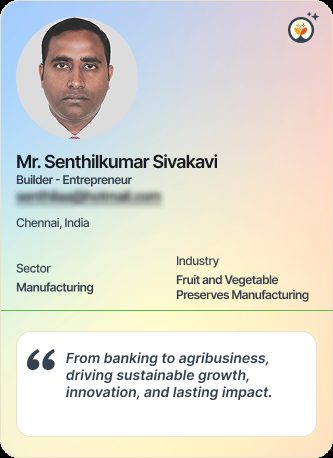 Mr Senthilkumar Sivakavi &mdash; Entrepreneur on Simsy AI