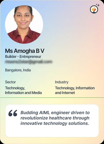 Ms Amogha B V &mdash; Entrepreneur on Simsy AI