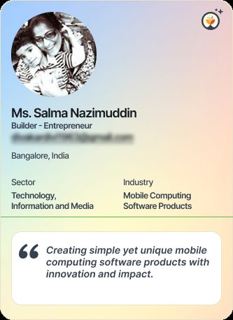 Ms Salma Nazimuddin &mdash; Entrepreneur on Simsy AI