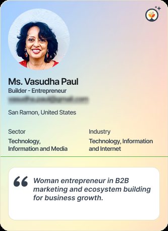 Ms Vasuda Paul &mdash; Entrepreneur on Simsy AI
