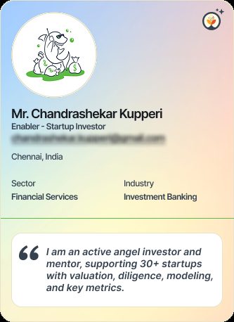 Chandrashekar &mdash; Investor persona on Simsy AI
