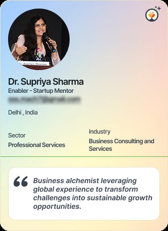 Dr Supriya Sharma &mdash; Mentor on Simsy AI