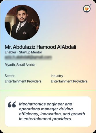 Mr Abdulaziz Hamood Alabdali &mdash; Mentor on Simsy AI