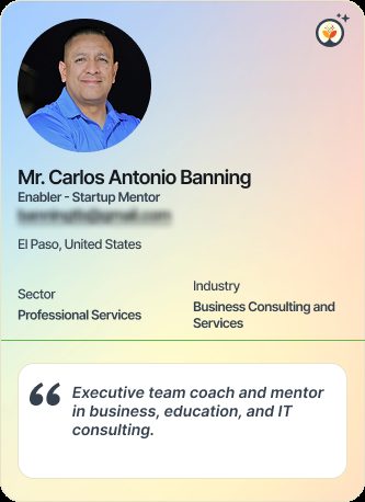 Mr Carlos Antonio Banning &mdash; Mentor on Simsy AI
