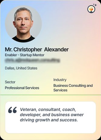 Mr Christopher Alexander &mdash; Mentor on Simsy AI