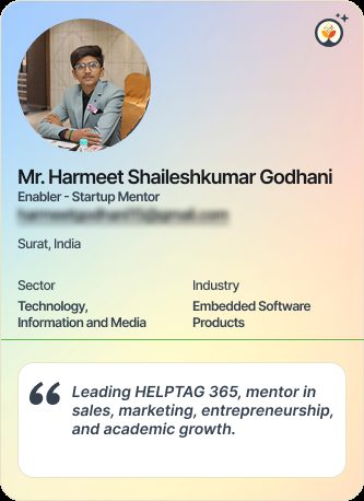 Mr Harmeet Shaileshkumar Godhani &mdash; Mentor on Simsy AI