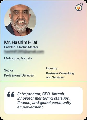 Mr Hashim Hilal &mdash; Mentor on Simsy AI