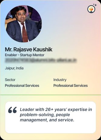 Mr Rajasve Kaushik &mdash; Mentor on Simsy AI