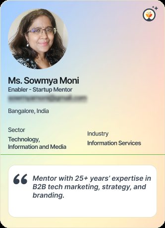 Ms Sowmya Moni &mdash; Mentor on Simsy AI