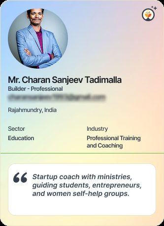 Mr Charan Sanjeev Tadimalla &mdash; Professional on Simsy AI