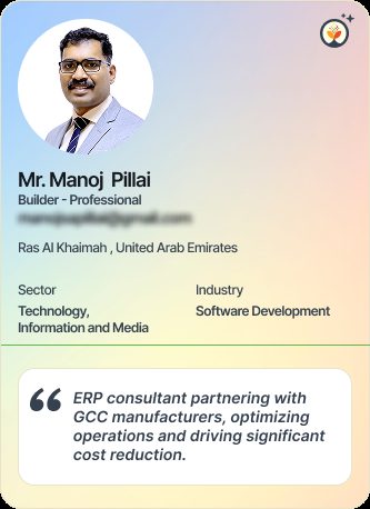 Mr Manoj Pillai &mdash; Professional on Simsy AI