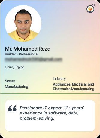 Mr Mohamed Rezq &mdash; Professional on Simsy AI