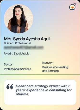 Mrs Syeda Ayesha Aquil &mdash; Professional on Simsy AI
