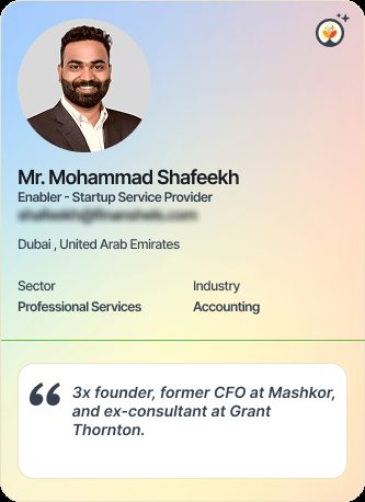 Mr Mohammad Shafeekh &mdash; Service provider on Simsy AI