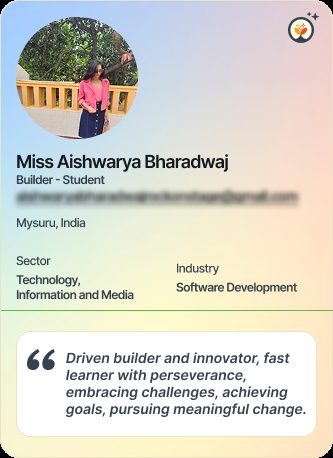 Miss Aishwarya Bharadwaj &mdash; Student on Simsy AI