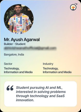 Mr Ayush Agarwal &mdash; Student on Simsy AI