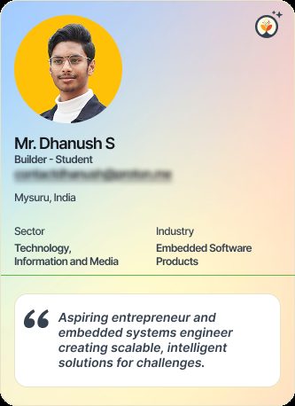 Mr Dhanush S &mdash; Student on Simsy AI