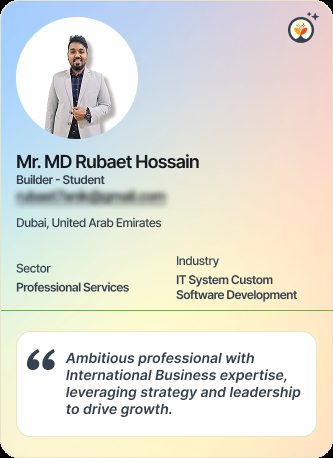 Mr Md Rubaet Hossain &mdash; Student on Simsy AI